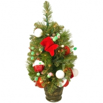 send 2 feet artificial christmas tree - clear lights to philippines