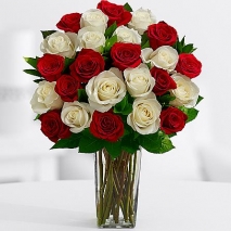 Buy 12 Red Roses and get 12 roses absolutely FREE! w/FREE VASE